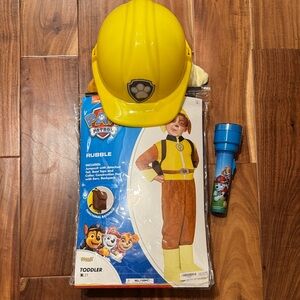 Paw Patrol Yellow and Blue Rubble Costume Set